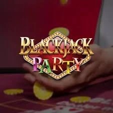 Blackjack Party logo by Evolution Shelbyspin