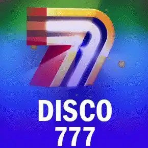 Disco 777 by OneXTwo Gaming, showcased at shelbyspin-casino.net – game logo