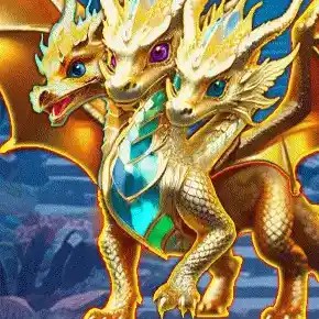 Dragon Treasure online game logo by KA Gaming on shelbyspin-casino.net