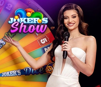 Joker’s Show by Skywind Group, showcased at shelbyspin-casino.net – game logo