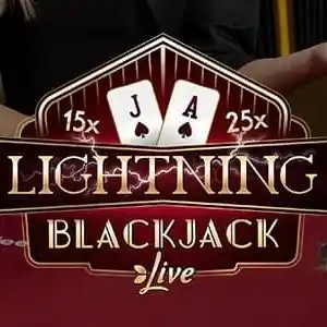 Lightning Blackjack logo by Evolution at Shelbyspin